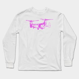 Bell Boeing V-22 Osprey - Pink Design Long Sleeve T-Shirt